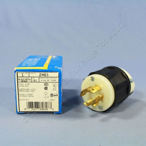 New leviton locking plug twist turn lock nema l20-20p 20a 347/600v 3?y 2461 for sale