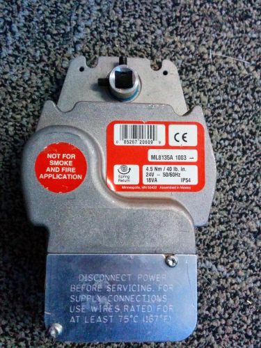 Honeywell ml8135a 1003 two position direct coupled actuator 24vac 40 lb. in. for sale