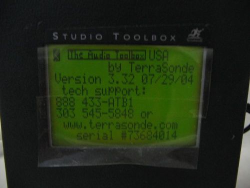 Sound Pro Audio Analyzer  SP295 Terrasonde Audio Toolbox