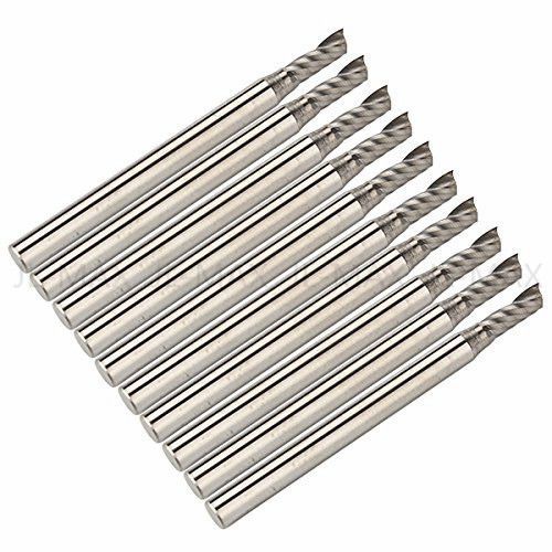 Cnc single flute spiral cutter router bits 3.175x2.5x8mm cutting tool for sale