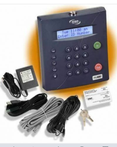 Icon rtc-1000 remote access time clock complete 50 employee package for sale