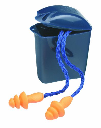 1box=50pair}free ship/3m 1271 corded earplugs with case / belt clip resuable for sale