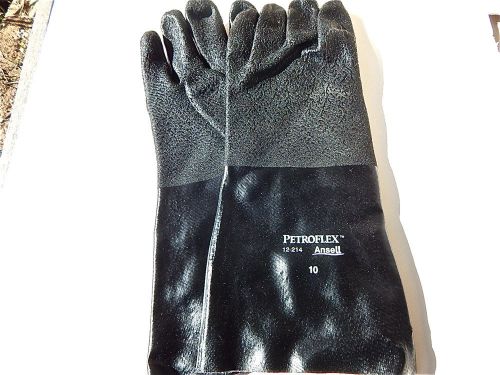 BLACK RUBBER GLOVES