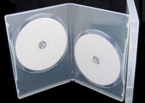 2 Disc 14mm White/Clear DVD Case 20 Pcs