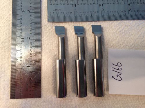 3 USED SOLID CARBIDE BORING BARS. 3/8&#034; SHANK. MICRO 100 STYLE 360&#039;S {G166}
