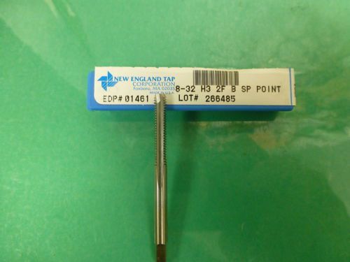 SPIRAL POINT TAP 8-32 H3 2B FIT 2 FLUTE BOTTOM CHROME COATED NETCO {USA}NEW$2.25