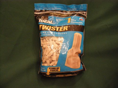 Ideal 30-641, Twister 341 Wire Connectors Tan, 1 Bag of 500