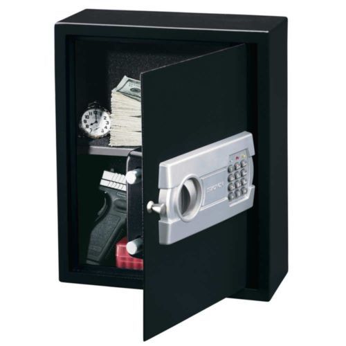 Steel Drawer Safe Electronic Lock Gun Pistol Jewelry Safety Storage Locking Wall