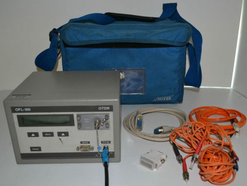 NOYES OFL 100 DM OTDR OPTICAL TIME DOMAIN REFLECTOMETER IN CASE W/LEADS