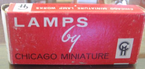 Lamps by Chicago Miniature Set of 10 Light Bulbs in the Vintage Box #1891