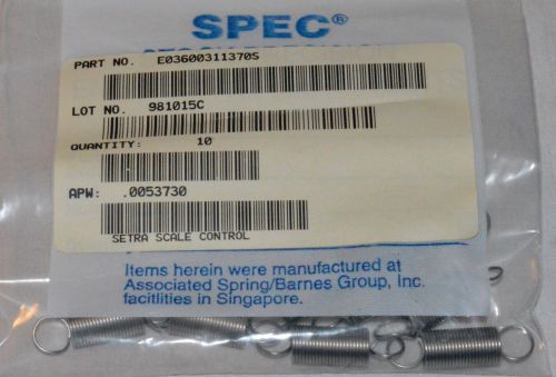 Mechanical Wire Extension Springs, Looped Ends .36&#034;OD x 1.37&#034;L (Pack of 8)(SP17)