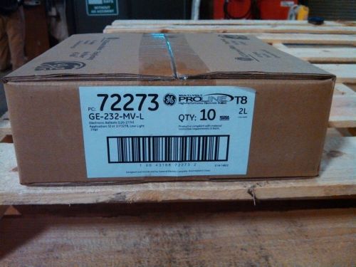 GE 72273 GE232MAX-G-L 2-lamp T8 Instant Start LF Electronic Ballast (Box of 10)