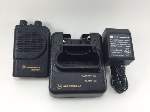 VHF Motorola Minitor 3 Pager Fire Ems w/Charger