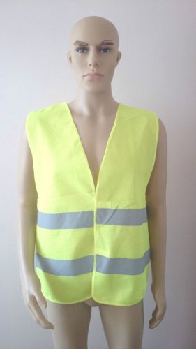 High visibility security traffic working reflective surveyor yellow vest for sale