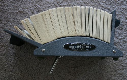 Vintage Zephyr American (Model V524)  ROLODEX Card File  -  NEW!!!     (0109)