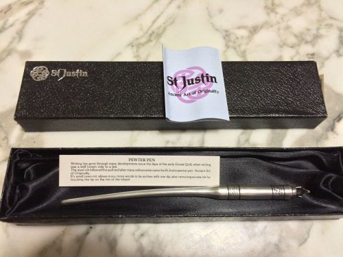 Pewter Calligraphy Pen (St. Justin)
