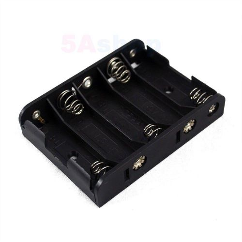 Hold 5 AA 2A Double-A UM3 LR6 Size Battery Holder Case Box With Snap Connector