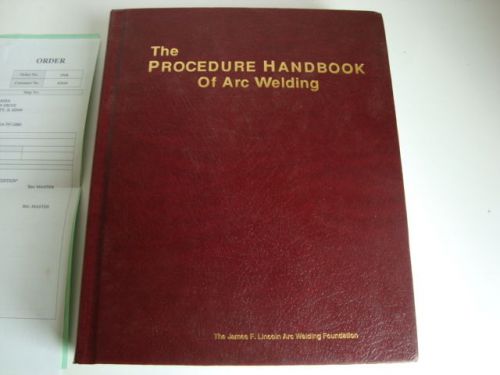 Welding Book, New &#034;Lincoln&#034; &#034;The Procedure Handbook Of Arc Welding&#034;