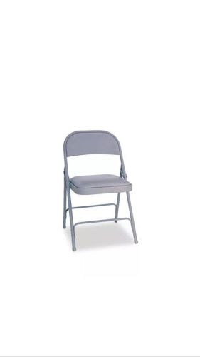 Alera Steel Folding Chair with Padded Seat, Gray - ALEFC94VY40LG
