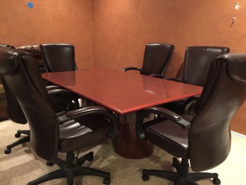 Executive Conference Table With 6 Chairs 72&#034;x48&#034;