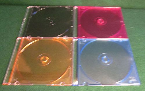 10.4mm Standard Multi Color CD/DVD Jewel Cases - *138 Count*