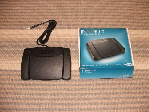 VEC Infinity IN-USB-2 - TESTED WORKING Foot Control Start Stop Transcriber Pedal