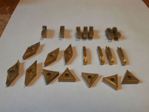 LOT OF 21 PC ASSORTED CUTTING INSERTS