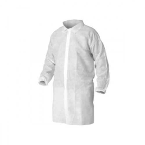 Kimberly Clark KleenGuard Lab Coat, Light Duty, White, XXXL  A10  3XL