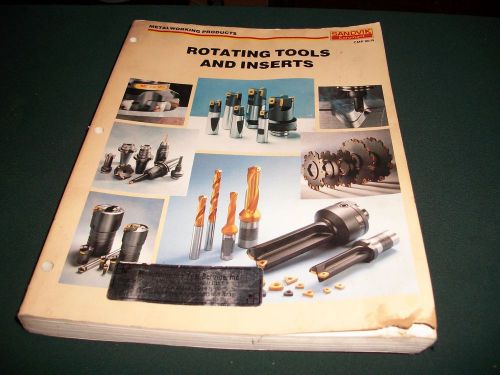 Sandvik Coromant rotating Tools and Inserts product catalogue metalworking book