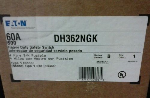 Cutler Hammer DH362NGK, 60 Amp Fusible Disconnect NEW