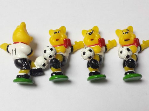 100 pcs Football Bear Figures Party Favors Toys Gift Pinata Bags Vending Novelty