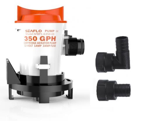 Seaflo 12v 350 gph side-mount bilge pump cartridge submersible free shipping for sale