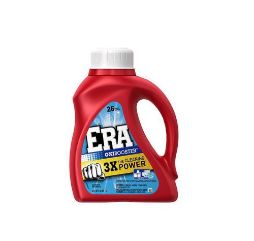 Era 2X Ultra Liquid Detergent, 26 Loads, Oxi Booster 50 oz (Pack of 9)