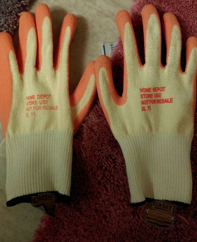 Gloves,  Home Depot, Orange , work gloves size, 11 XL brand new