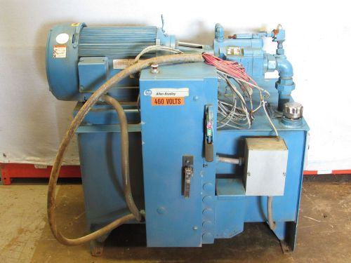 PARKER PVP4136R10 PUMP/15.0 HP 1775 RPM 3 PHASE MOTOR-HYDRAULIC POWER UNIT