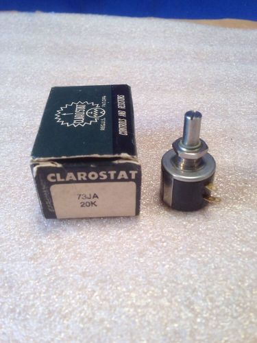Clarostat Potentiometer 73JA 20K New Never Used!!