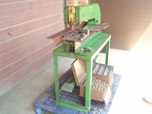 Whitney jensen no 68 manual sheetmetal punch fabrication with punches and dies for sale