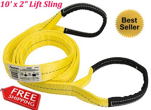 10&#039;x2&#034; lift sling straps 2 ply type 3 class 7 20,000 pounds webbing wstda stand for sale