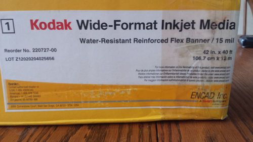 Kodak wide format inkjet water-resistant 15mil reinforced flex banner 220727-00