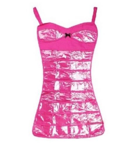 Sexy Hot Pink Dress Novelty Hanger Jewellery Holder/Organiser