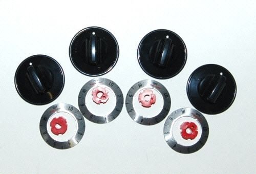 Robertshaw 130-1083 lot of 4 dial  t stat 13 position hi lo for sale