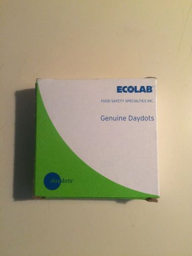 Ecolab Daydots New Box Of 2000 Super Removable Labels 1 Roll Green