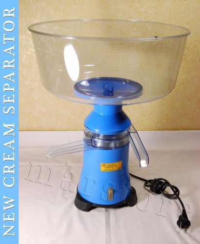 Plastic milk cream electric centrifugal separator 100L/h MOTOR SICH + eng manual