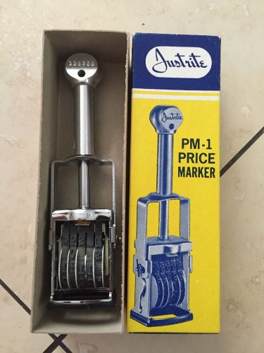 New Vintage Justrite PM-1 Price Marker