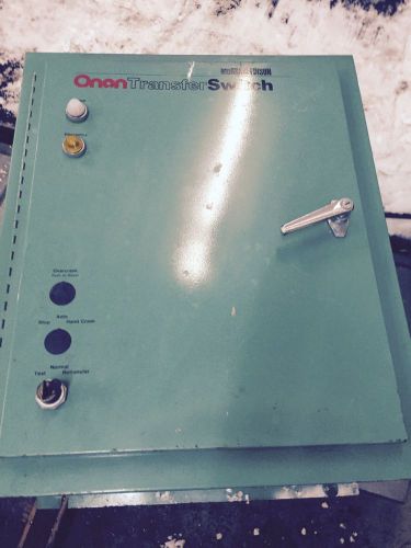 onan generator transfer switch 120 - 208 volts 100 amps 3 phase 60 hertz