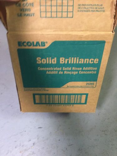1 case of ecolab solid brilliance rinse aid # 25395. free ship! for sale