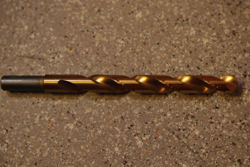 Magna 88228 7/16&#034; tin coated 135 deg. split point jobber drill bit reduced shnk for sale