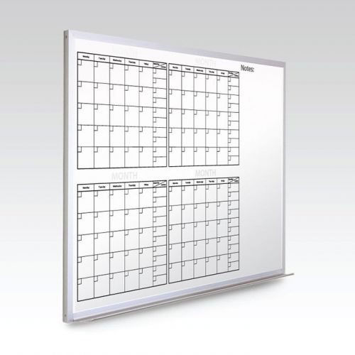 Custom 4 Month Whiteboard Calendar  36 x 48 At A Glance