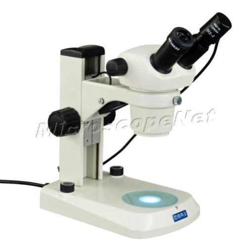 Omax stereo binocular 10x-30x microscope dual led lights with digital camera for sale