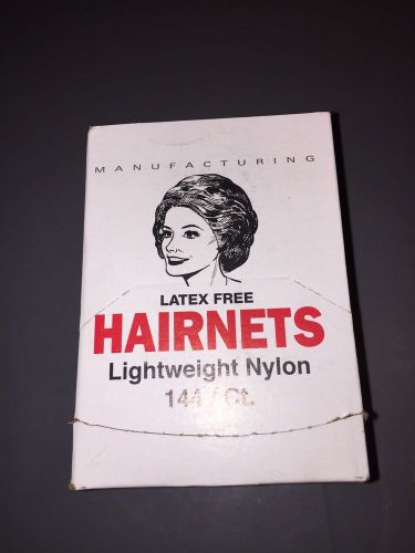 Cellucap White Lightweight Nylon Hairnets Hair nets - 144 per box - NEW